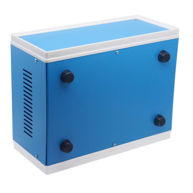 Zulkit Junction Box Blue Metal Project Box DIY Electric Enclosure Case Preventive Case Electrical Box 9.8 x 7.5 x 4.3 Inch - Image 5